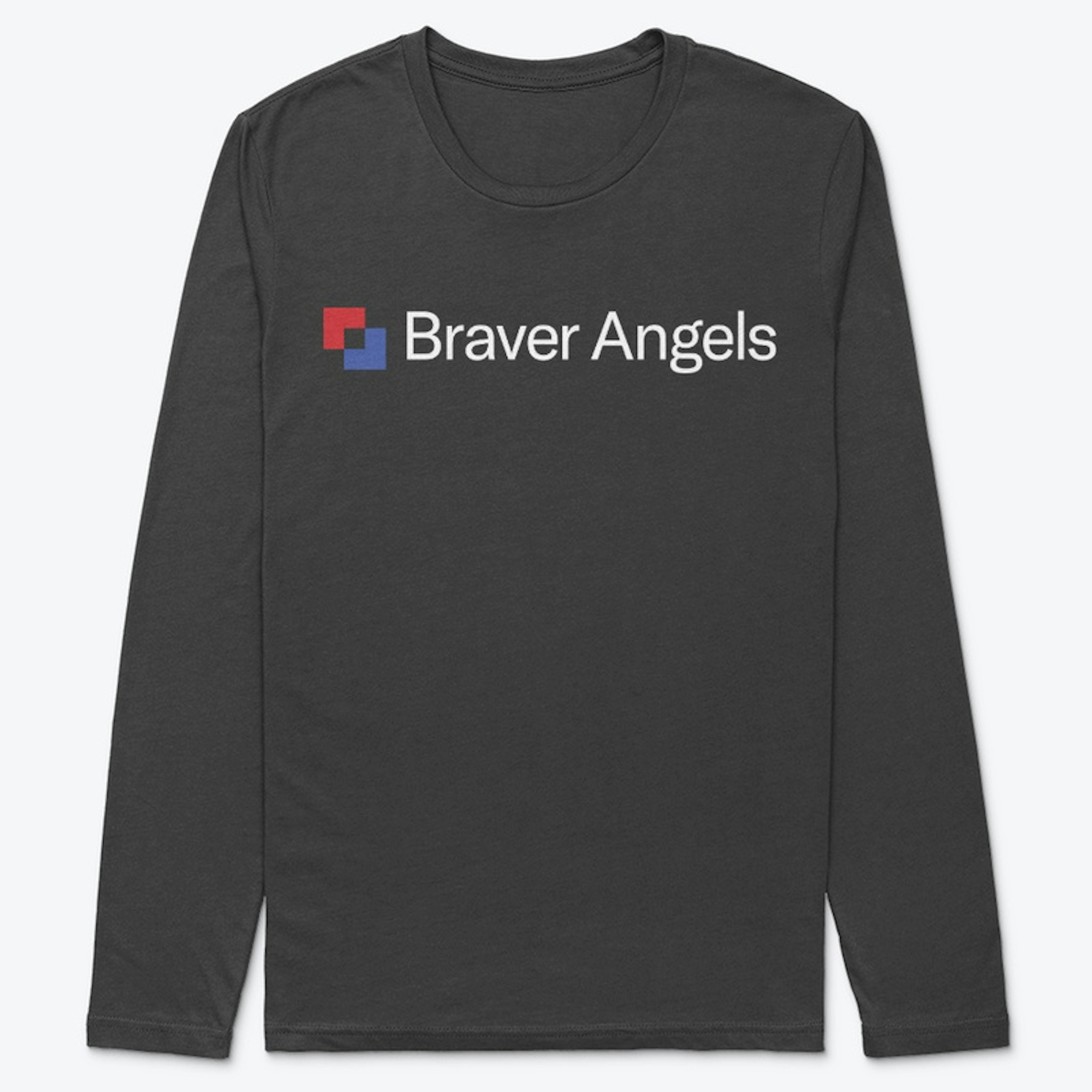 Braver Angels Long Sleeve T (white logo)